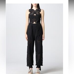 Alberta Ferretti Butterfly Cut-Out Detail Sleeveless Jumpsuit